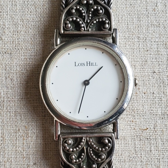 Lois Hill Sterling Silver Mesh Toggle Watch - Picture 1 of 5